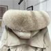 Women's Fashion Fur Collar Medium Length Warm Jacket Jacket_voghion.com