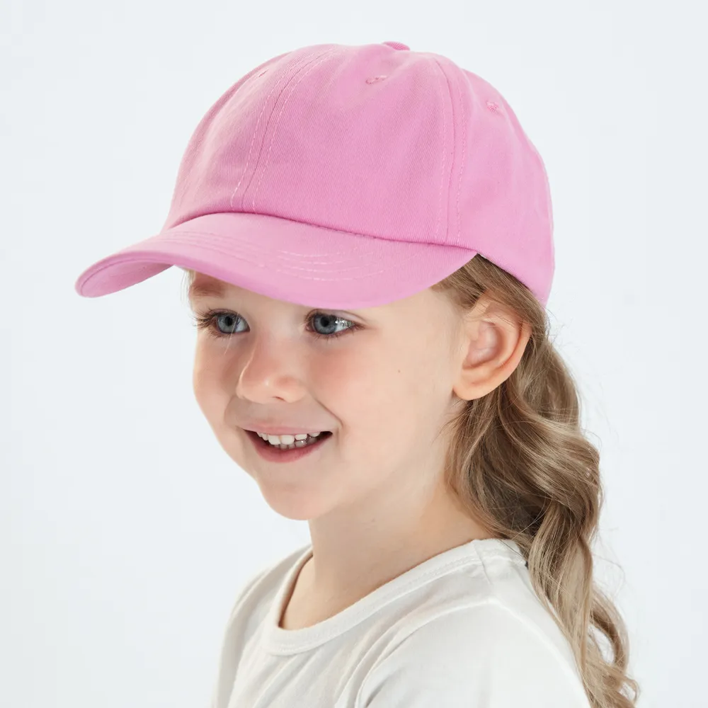 Casquette de baseball pour bébé 2023, simple, couleur unie, pour filles, casquettes de soleil, pour enfants, voyage, plein air, garçons, réglable, accessoires décontractés, 8 mois à 5 ans_voghion.com