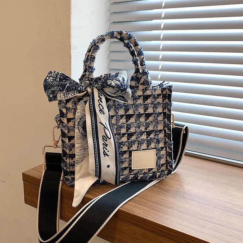 Borse tote da donna Borse a tracolla in tela di massa Brend New Lattice Borse firmate Borse a tracolla moda casual_voghion.com