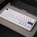 QK61 V2 Three Mode Mechanical Keyboard VIA/QMK Wireless Bluetooth Gasket Structure Mechanical Keyboard_voghion.com