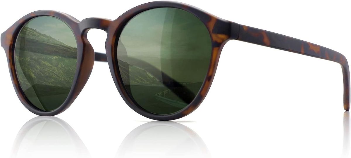 Occhiali da sole rotondi vintage polarizzati retrò da donna con montatura in TR90 per protezione UV400_voghion.com