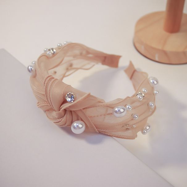 Módna letná perleťová sieťovaná páska na vodnú vŕtačku, temperamentná, lisovaná spona do vlasov_voghion.com