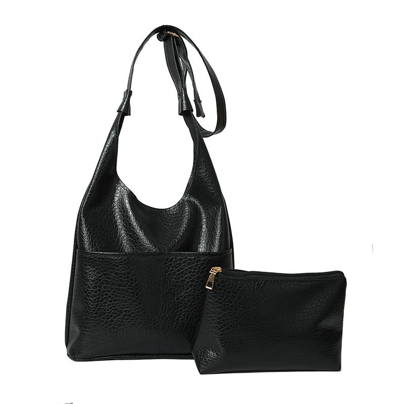Borsa a tracolla per mamma e bambino portatile alla moda di grande capacità da donna 2023 inverno nuovo modello litchi tracolla a spalla singola_voghion.com