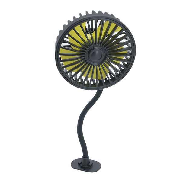 Ventilatore per auto regolabile a 360 gradi, ventilatore universale USB per auto, cruscotto/sedile posteriore, 3 velocità, raffreddatore d'aria automatico per l'estate_voghion.com