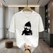 T-shirt à manches courtes décontracté en pur coton, style américain, cool et élégant, pour hommes et femmes, marque tendance pour l'été_voghion.com