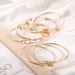 Minimalist Chain Fashion Gold Mix And Match Open Knot Bracelet Set Of 5_voghion.com