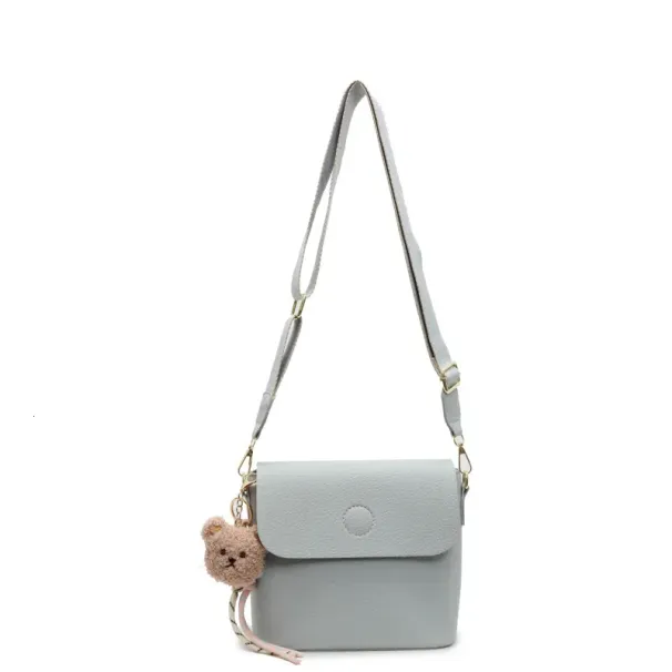 Women's Minimalist Designer New Lychee Pattern Wide And Narrow Double Strap Shoulder Magnetic Buckle Zipper Crossbody_voghion.com