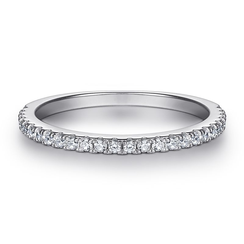 Set de inele de cuplu cu zirconiu din argint sterling inel de femeie inel de dama de argint INS_voghion.com