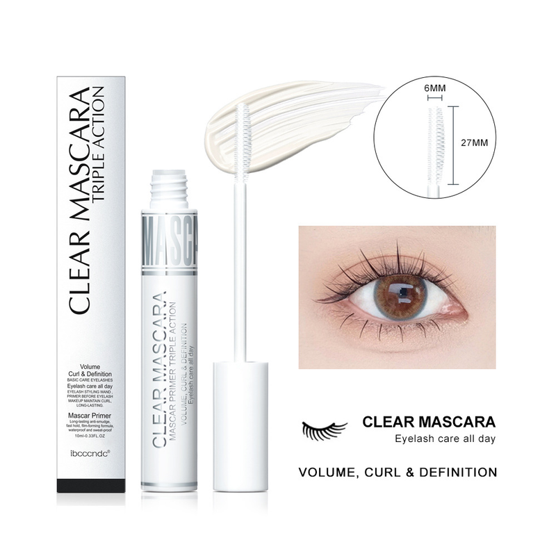 carina IBCCCNDC feiner Pinsel-Primer, Faser lange lockige, nicht verschmierende, wasserfeste und schnell trocknende Wimpern-Styling-Creme_voghion.com