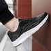 Spring Summer Breathable Running Sports Casual Wear-Resistant Non-Slip Work All Black Mesh Shoes Men Size 45_voghion.com