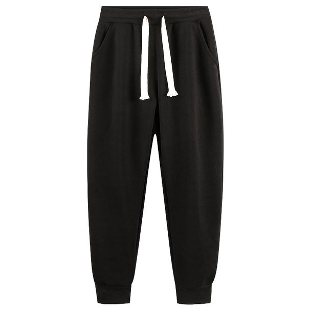 Men's & Women's Cotton Fleece-Lined Jogger Pants With Silver Fox Fur, Loose Fit High Waist Sweatpants For Winter, Unisex Athletic Casual Trousers_voghion.com