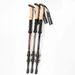 Aluminum Alloy Three-Section Telescopic External Lock Hiking Straight Handle Climbing Cane Walking Stick_voghion.com