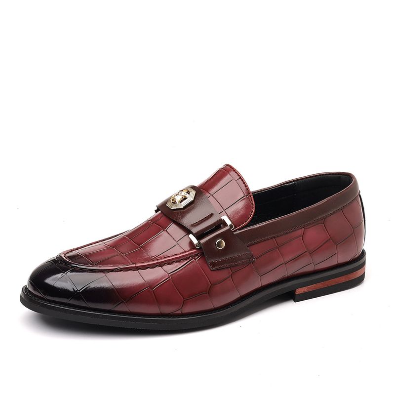 SHLIANG Modeschoenen Heren Casual Schoenen Herfst Leren Loafers Kantoorschoenen Voor Heren Mocassins Comfortabele Instappers Feest Y0621_voghion.com