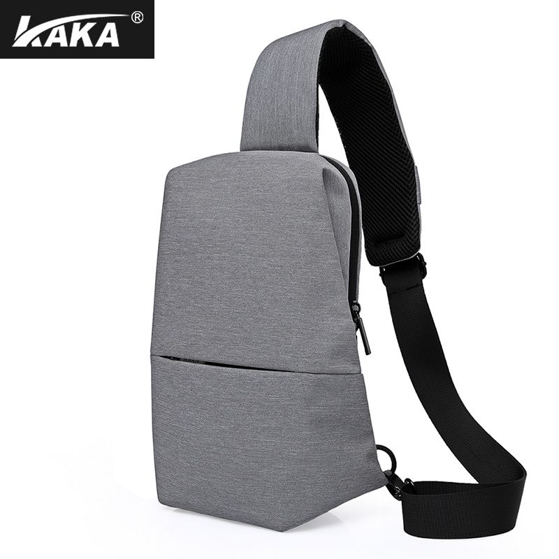 Men's Casual Chest Bag Simple Fashion Messenger Bag Outdoor Large Capacity Messenger Bag Multifunctional Chest Bag_voghion.com