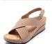 Cuñas elegantes de talla grande para mujer con costuras retro y sandalias de verano elegantes y aireadas para mujer_voghion.com