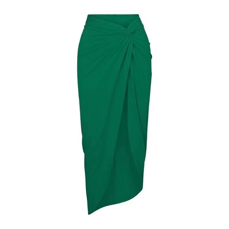 Zonwerende gaasrok voor dames, met één schouder en jumpsuit_voghion.com