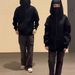 Double Hooded Bandit Sweatshirt Men's Autumn And Winter Heavy Stiff Hoodie Cleanfit Couple Thick Coat_voghion.com