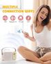 Mini hine se 2 bezdrátovými mikrofony Přenosný Bluetooth reproduktor Děti Karaoke hine pro dívky Ideální narozeninová párty_voghion.com