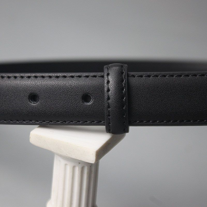 Cinturón de piel auténtica con hebilla de metal y letras Miu de estilo retro para mujer, diseño moderno y versátil, correa para vaqueros._voghion.com