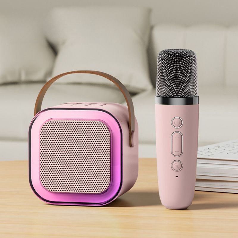K12 Bluetooth Speaker With Built-in Microphone - Portable Karaoke Machine For Home & Outdoor Use_voghion.com