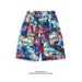 Herren Blumen Shorts Männer Schnelltrocknende Dünne Fünf-Punkt-Strandhose Mit Hawaii-Print_voghion.com
