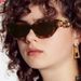 INS Vintage Cat Eye Sunglasses Women 2022 Trend New Fashion Small Metal Chain Sunglasses Elegant Eyeglasses Fashion_voghion.com