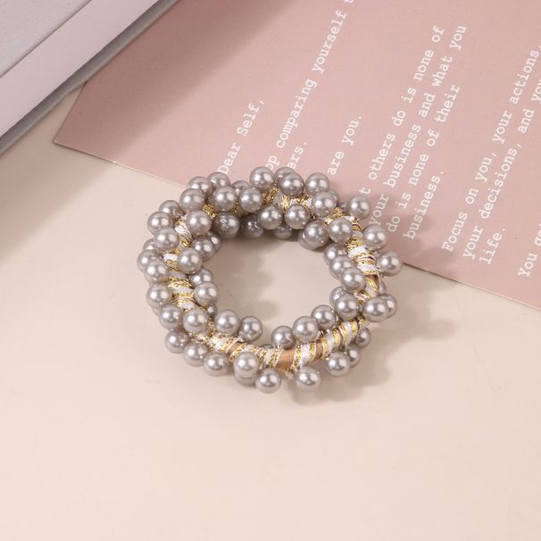 Guanyang dolce ins stile rosa perla coda di cavallo anello per capelli femminile elastico alto elastico corda per capelli accessori per capelli all'ingrosso_voghion.com