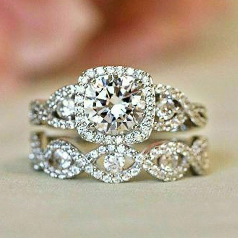 Cao Shis neuer Ring voller Diamanten, Mikrobesatz, Paar, Prinzessin, runder Diamant, Luxus-Verlobungskunst, handgefertigt_voghion.com