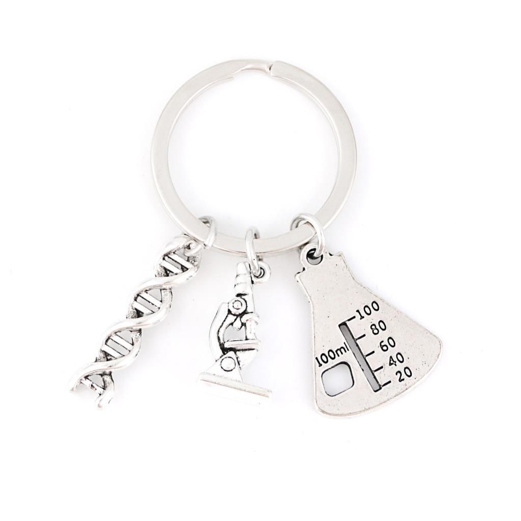 Keychain 1 piece of Dr. Molecular DNA Microscope Keychain_voghion.com