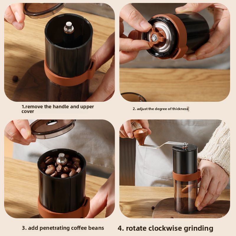 Crank Bean Adjustable Portable Storage Pour Over Tool Hand Grinder Coffee Machine Small Household_voghion.com