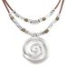 Long Swirl Totem Bohemian Style Beach Women's Necklace Pendant_voghion.com