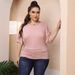 Top Large Women's Rugged Irregular Bat Sleeve Off Shoulder Casual T-shirt F2945_voghion.com