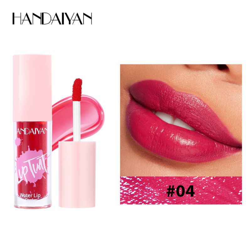 HANDAIYAN 6-Color Lip Stain Liquid Lipstick Set - Long - Lasting & Moisturizing, Non - Stick Cup, Makeup Best - Seller, For Hydrating Lip Glaze Look_voghion.com