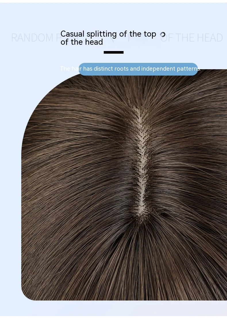 Summer Fashion New Layered Collarbone Short Hair Hairstyle Full Head Cover, Imitation Human Hair Wig Cover, Breathable, Natural and Fluffy_voghion.com