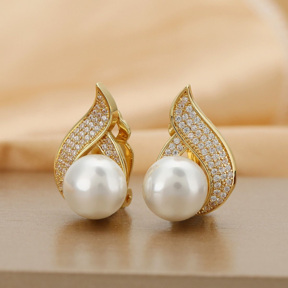 Kolczyki z najwyższej półki, bez przekłuwania uszu, z cyrkonii inkrustowanej miedzią, kolczyki dopasowane do temperamentu kobiet, nowe, luksusowe kolczyki francuskie w stylu light_voghion.com