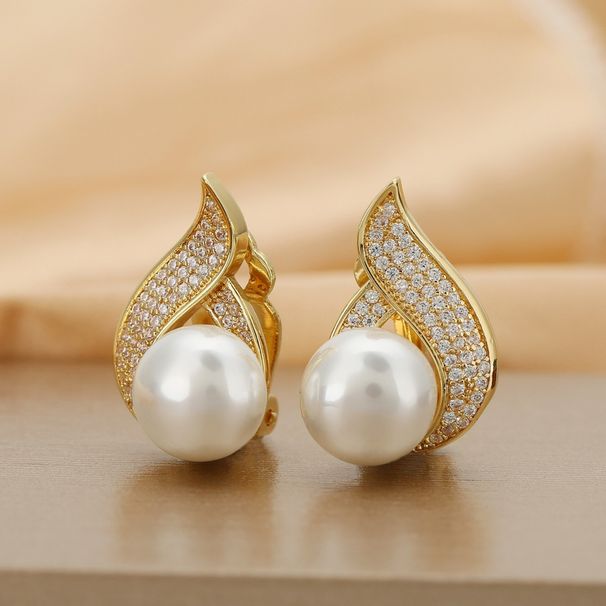 Kolczyki z najwyższej półki, bez przekłuwania uszu, z cyrkonii inkrustowanej miedzią, kolczyki dopasowane do temperamentu kobiet, nowe, luksusowe kolczyki francuskie w stylu light_voghion.com