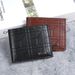Men's Wallet Men's Short Wallet Youth Fashion Plaid Horizontal Soft Wallet Large Capacity Multi Card Wallet_voghion.com