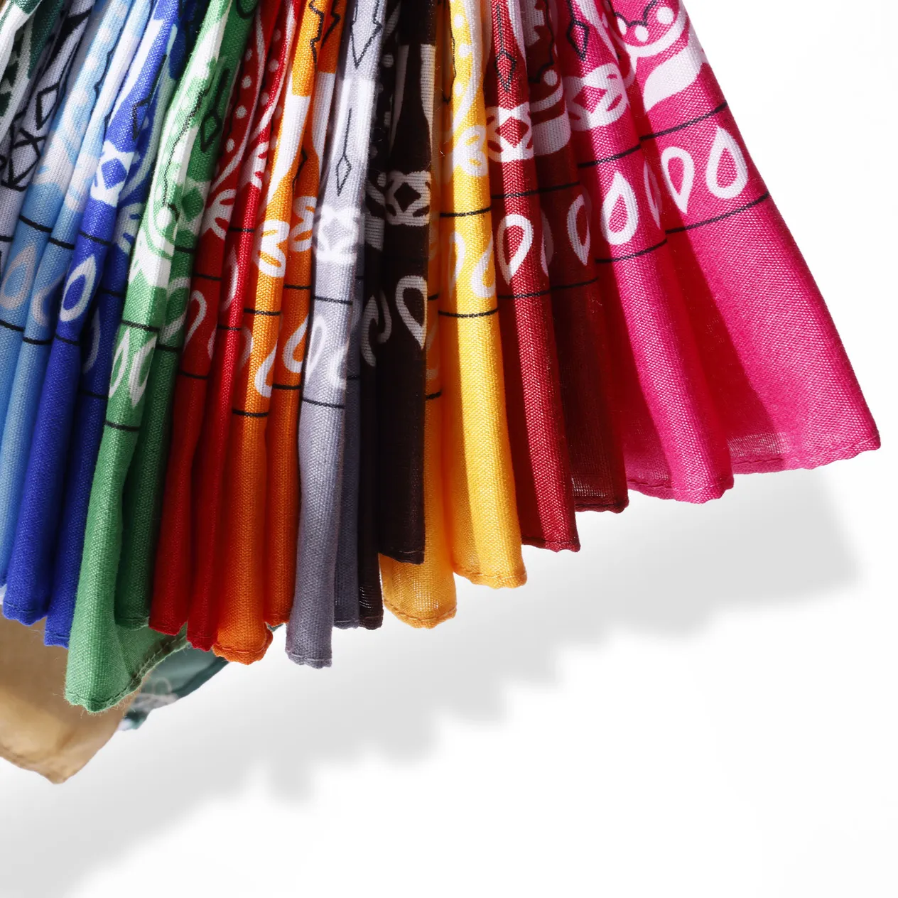 polyester paisley cashew flower square scarf hip hop outdoor cycling spot wholesale bandana headscarf_voghion.com