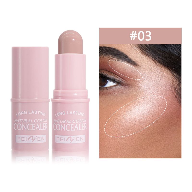 Concealer Penifen Natural Three Dimensional Concealer Brightens Invisible Pores Shadow Stick Highlighter Eye Silkworm Stick Spot Acne Mark Concealer_voghion.com