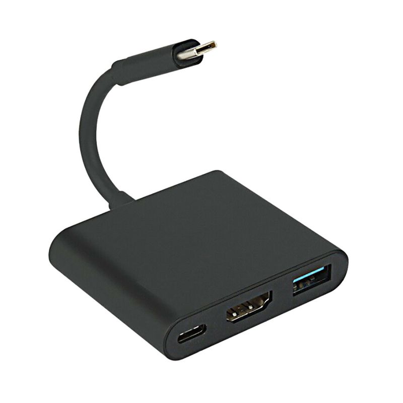 3-in-1 Multi Ports 1080p 4k Hdmi Adapter For Switch Usbc Hdmi Converter Type-c Hub Adapter For Ps4/3 Tv Box Splitter_voghion.com