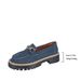 Neue Loafer für Frühling und Herbst 2025, große Größen, lässiger Stil mit Kette, dicke Sohle, Export-Retro-Damenlederschuhe_voghion.com