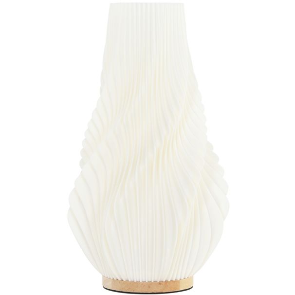 Smarte LED-Tischlampe mit 3D-Blüten-Lampenschirm, App-Steuerung, Weiß_voghion.com