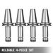 Utensile Utensile CAT40 Fresa CNC Supporto per incisione Mandrino Set di pinze di lunghezza 100mm ER16 Supporto per fresatura macchina Mandrino 4 pezzi per_voghion.com