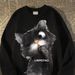 100% Cotton American Style Cat Cartoon Print Crew Neck Sweatshirt Unisex Spring Autumn Loose Couple Niche Jacket Size 12_voghion.com