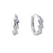 Orecchini da donna con fulmini in argento Hip Hop e micro zirconi intarsiati._voghion.com