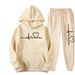 2024 Men And Fleece Sweatshirt Autumn Winter Heart Pattern Hoodie Trendy Brand New Women Set_voghion.com