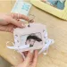 Card Holders Korean Idol Balletcore Pocard Holder Ribbon Style PU With Keychain Pendant Protective Case_voghion.com