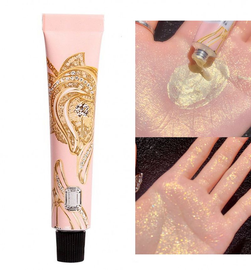 liquid 7g Highlighter gold blue palette glow contour shimmer powder Brighten face body highlighter makeup Li_voghion.com