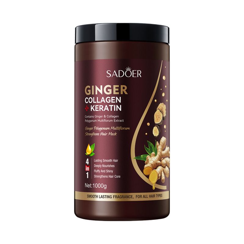 Ginger Ginseng Strengthening Mask 1000g Deep Nourishing Hair Conditioner Skin Care Product_voghion.com