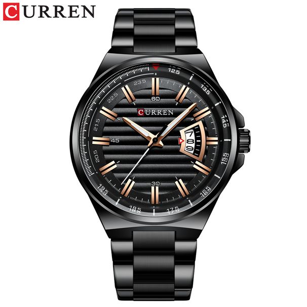 Men's Classic Business Quartz Watch With Date Display, Large Dial Waterproof Wristwatch Large Dial Men's Watch Waterproof Watch_voghion.com